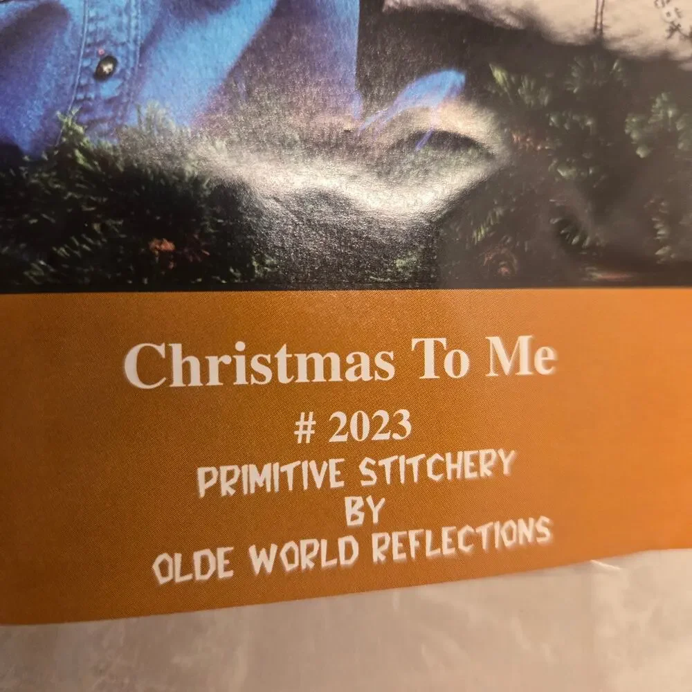 Stitch Craft Project Pattern Christmas Primitive Stitchery Embroidery Vintage